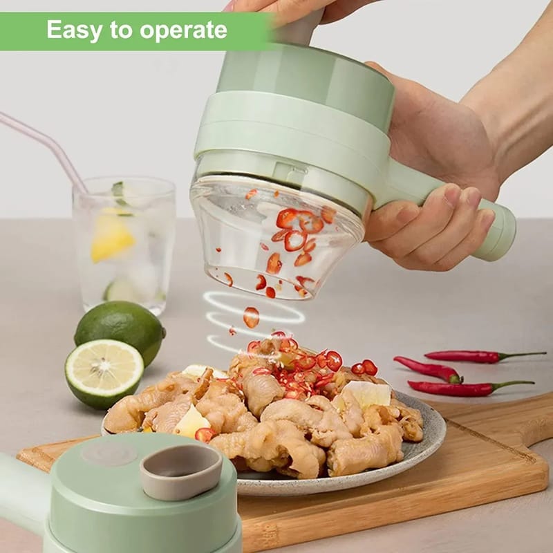Electric Handheld Vegetable Cutter Slicer Multifunctional Food Chopper Compact Durable And Easy To Use Kitchen Tool, photo 3