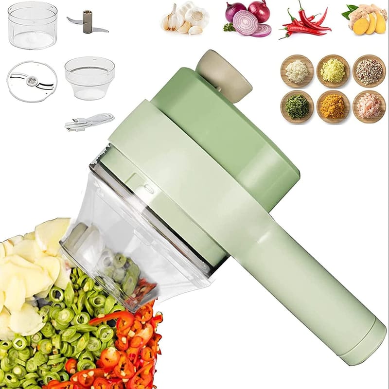 Electric Handheld Vegetable Cutter Slicer Multifunctional Food Chopper Compact Durable And Easy To Use Kitchen Tool, photo 4