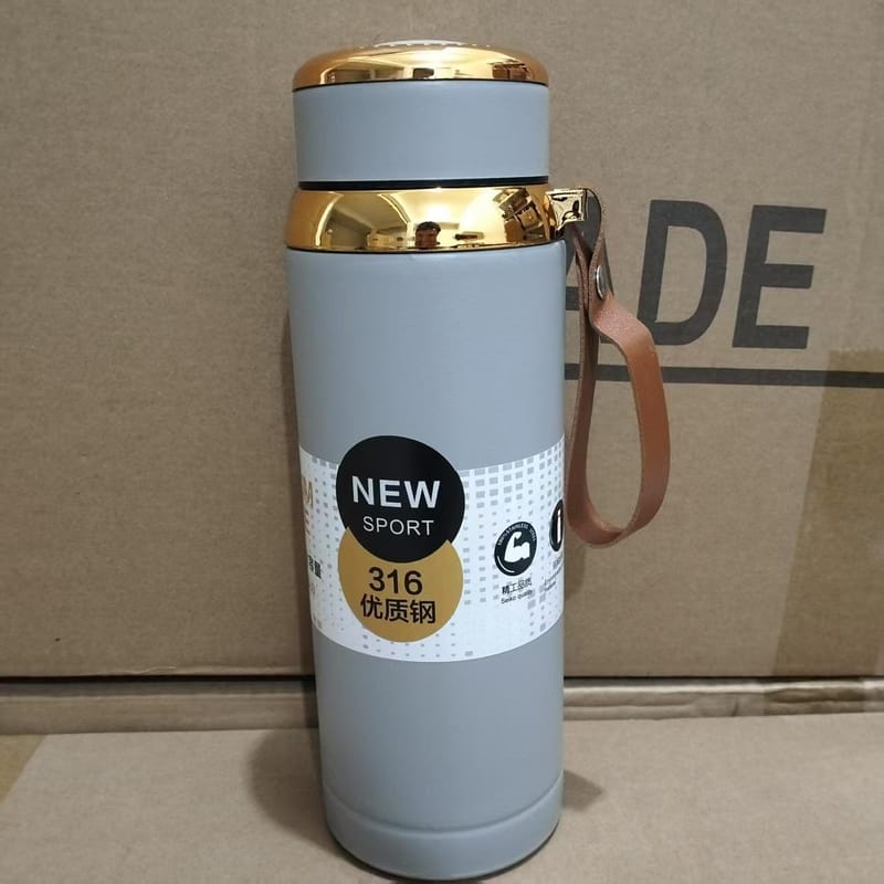 Matte Stainless Steel Bottle Leak Proof Durable Hot Cold Water Bottle For Office Gym Travel, photo 2