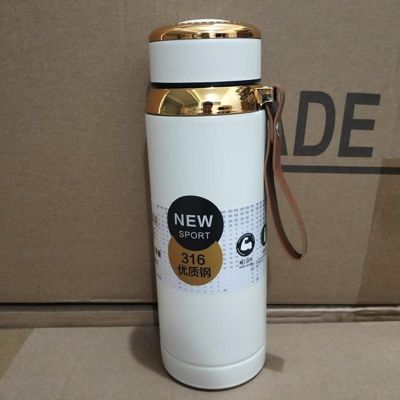Matte Stainless Steel Bottle Leak Proof Durable Hot Cold Water Bottle For Office Gym Travel, photo 4