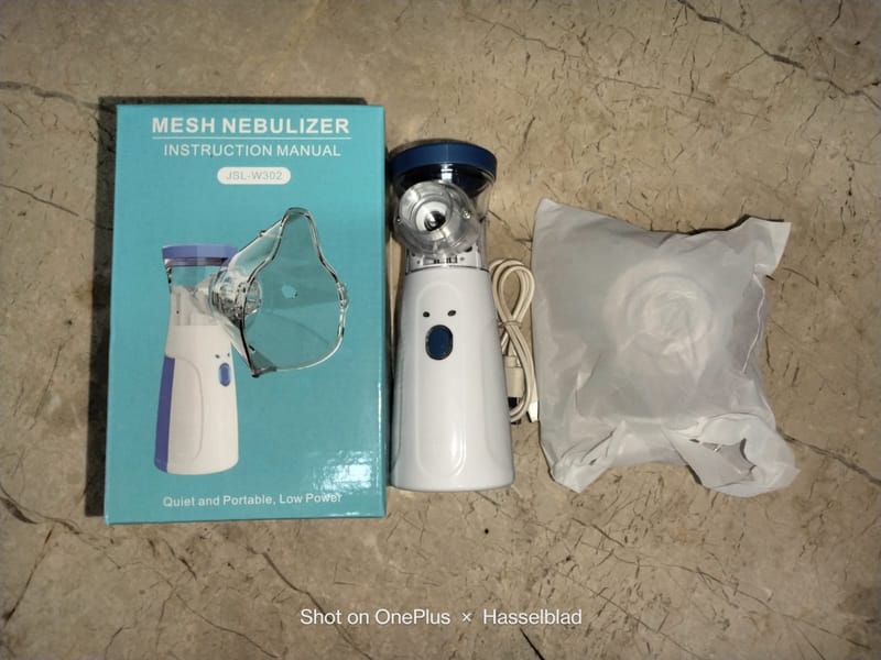 Portable Mesh Nebulizer For Kids And Adults - Health Accessory Designed For Respiratory Care And Daily Medical Routine