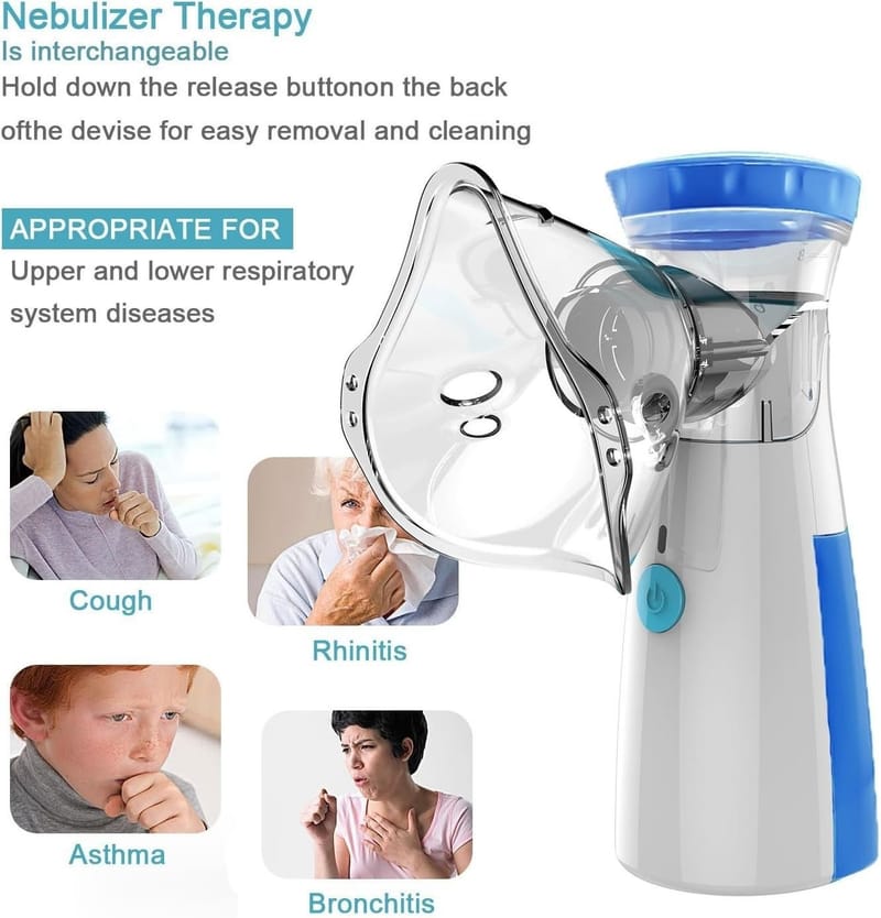 Portable Mesh Nebulizer For Kids And Adults - Health Accessory Designed For Respiratory Care And Daily Medical Routine, photo 4