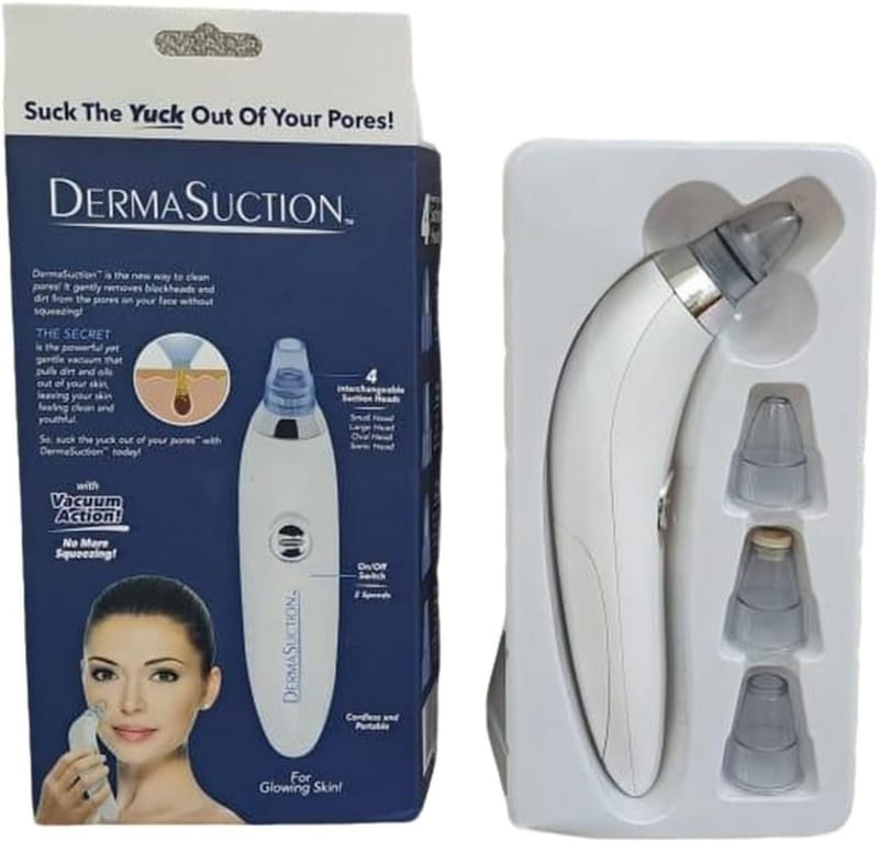 Derma Suction Vacuum Blackhead Remover Pore Cleaner Facial Skin Tool - Cell Operated, photo 3