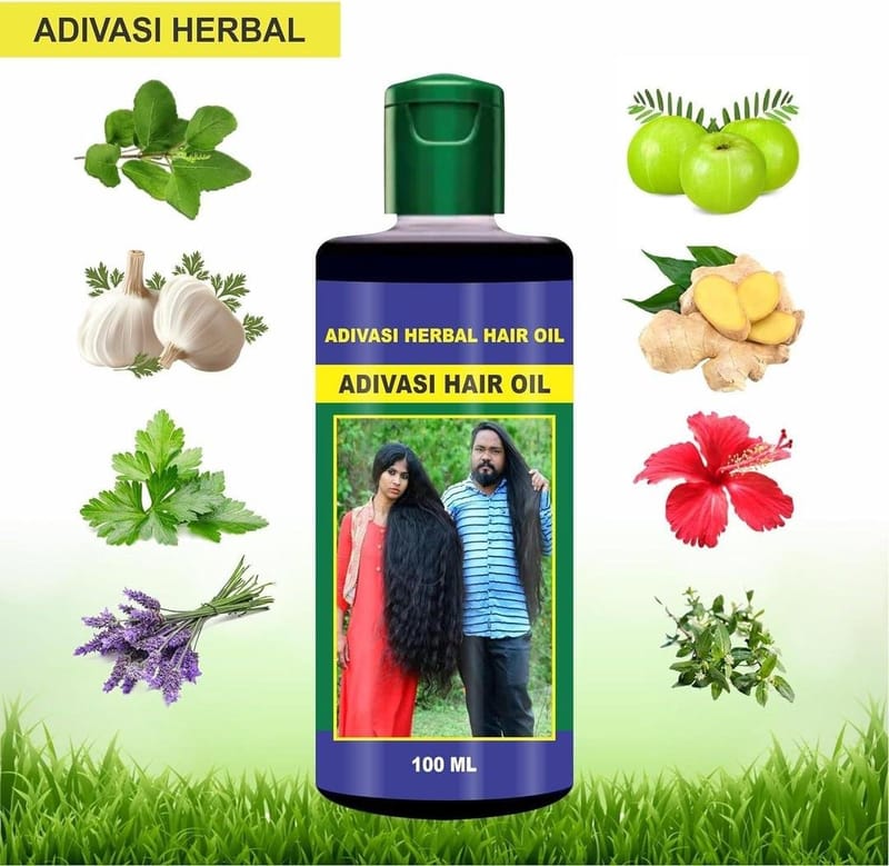 Vishwambhari Adivasi Herbal Hair Oil & Shampoo Combo Deal (100ml + 200ml)