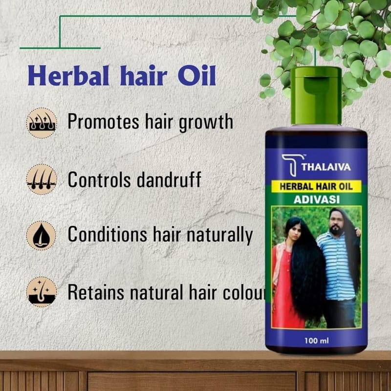 Vishwambhari Adivasi Herbal Hair Oil & Shampoo Combo Deal (100ml + 200ml), photo 4
