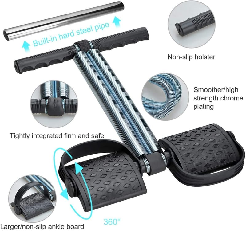 Tummy Trimmer Double Spring Heavy Duty Fitness Equipment Portable Workout Machine For Home Gym Exercise, photo 2
