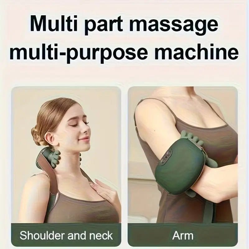 Premium Rechargeable Neck & Shoulder Massager with Heat Therapy – Advanced Deep Kneading Massage & Relaxati, photo 2