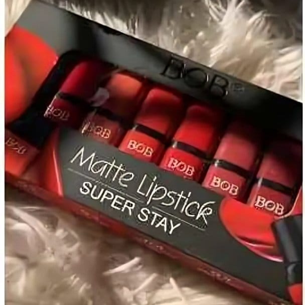 6 Pcs Bob Matte High Pigmented Lipstick Set, photo 4