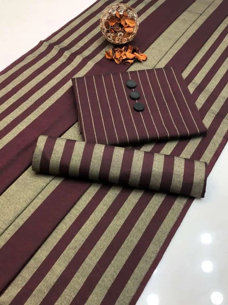 3-Piece Suit Unstitched Sussi Marina - Apparel Accessory Designed For Fashion Styling And Daily Wardrobe Routine -