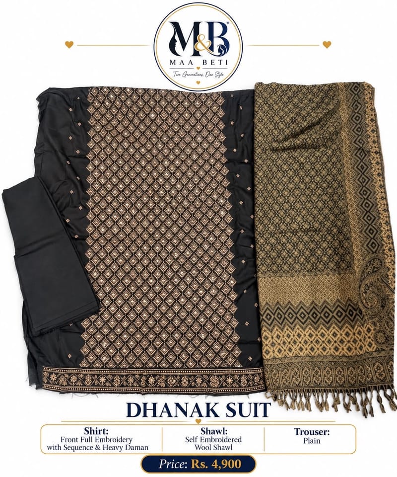 Unstitched karandi suit, photo 2