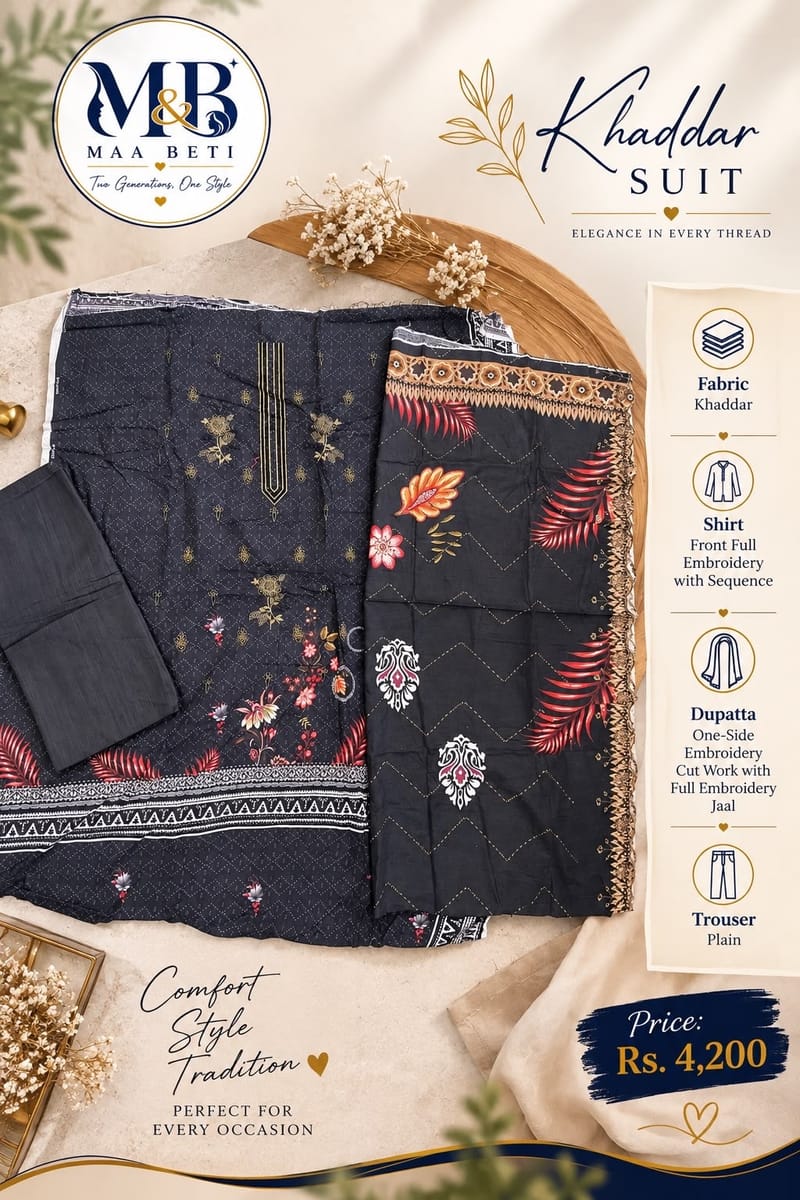 Unstitched karandi suit, photo 7