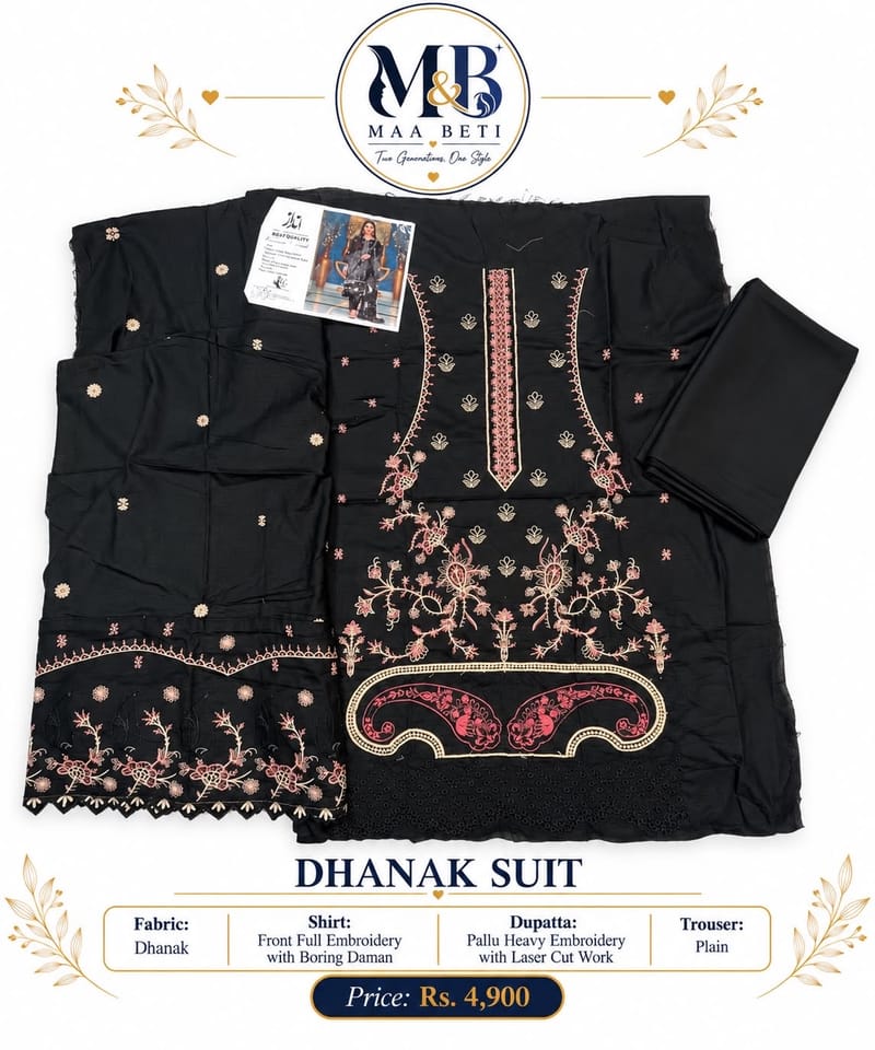 Embroidered 3pc