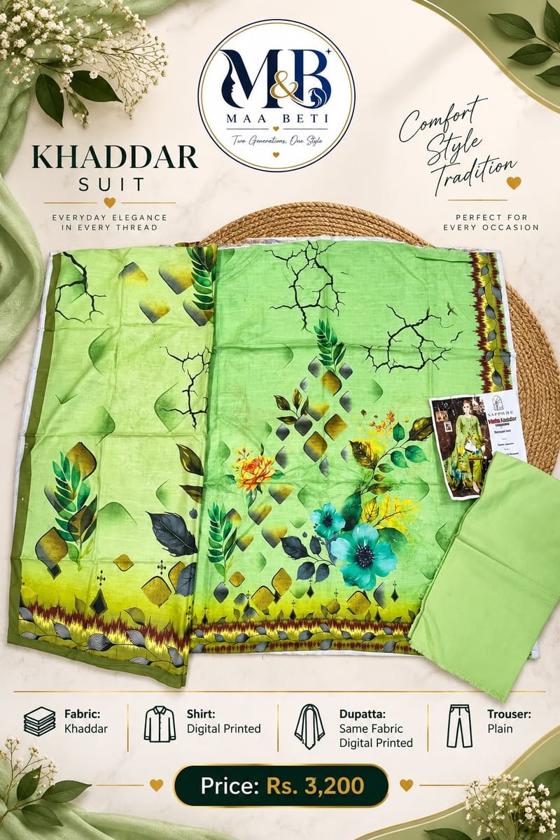 Digital printed Khaddar