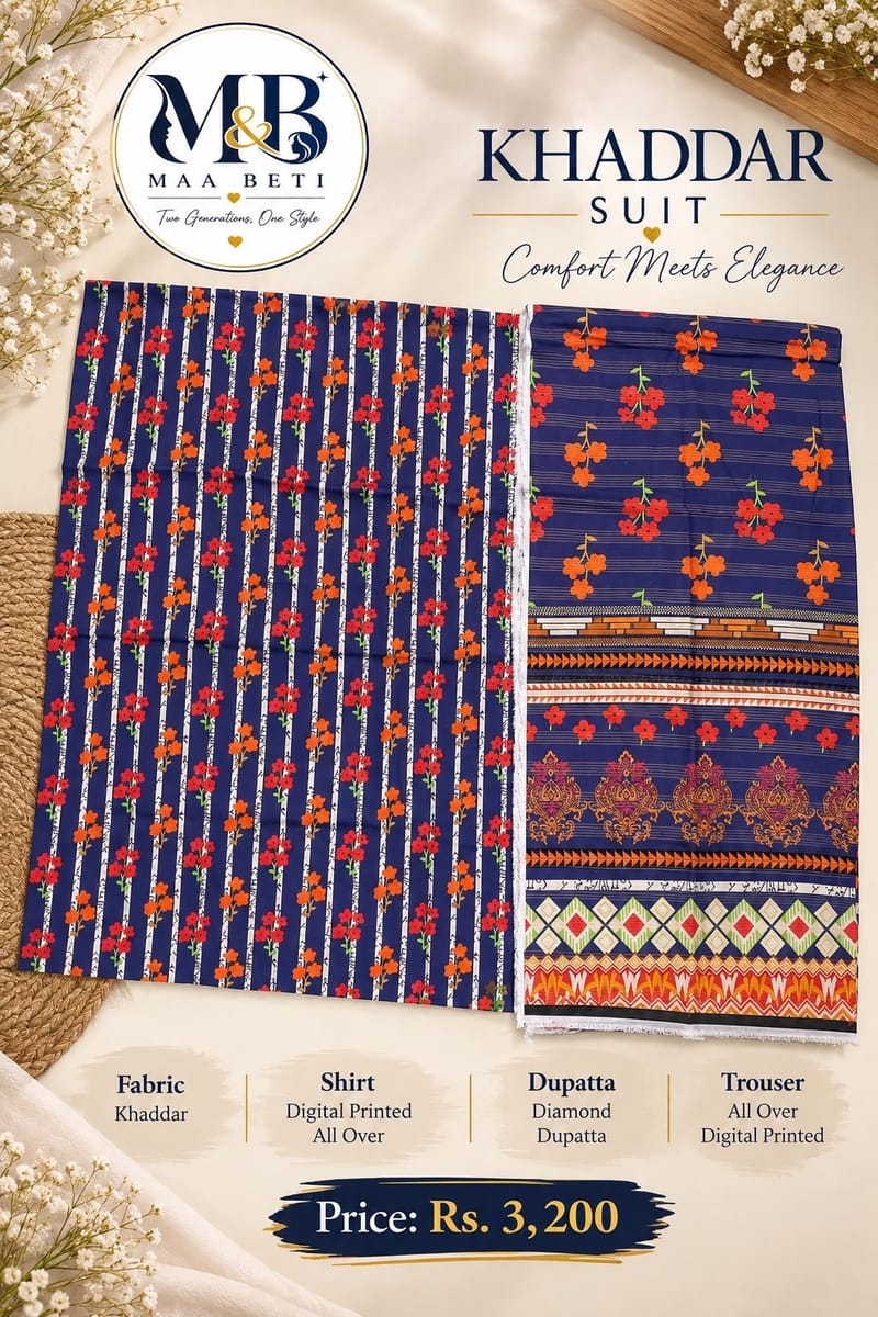 Printed khaddar