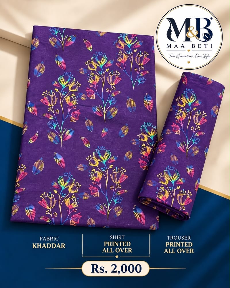 Floral Khaddar Suit