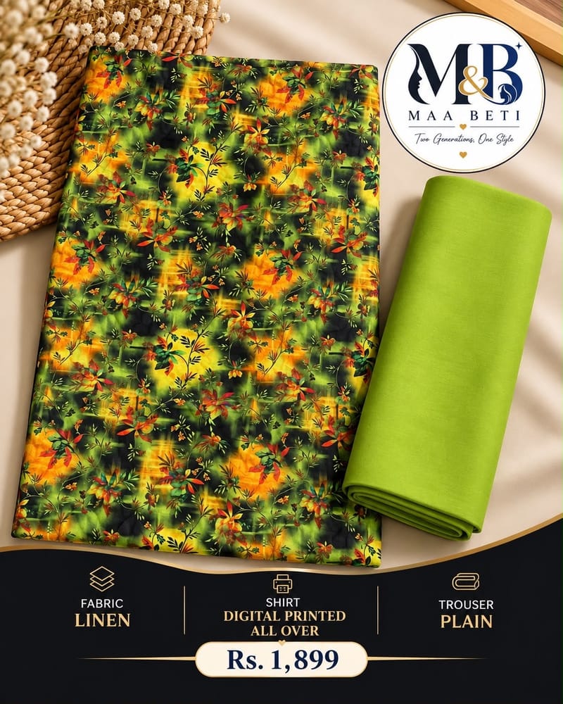 Floral Linen Suit Set
