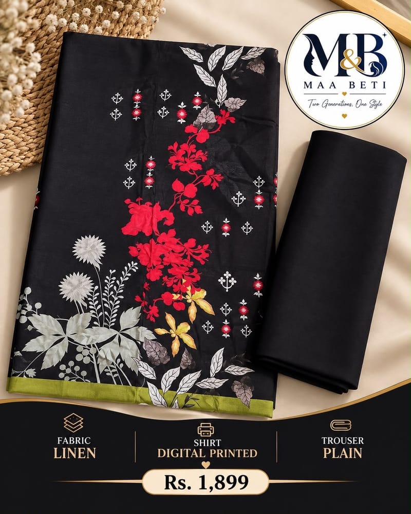 Floral Linen Suit Set