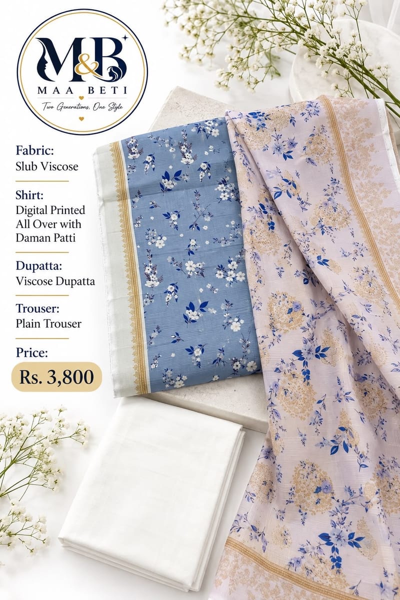 Floral Print viscose suit