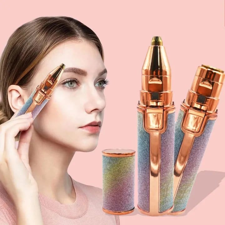 2-in-1 Rechargeable Eyebrow Trimmer & Facial Hair Remover for Women, photo 6