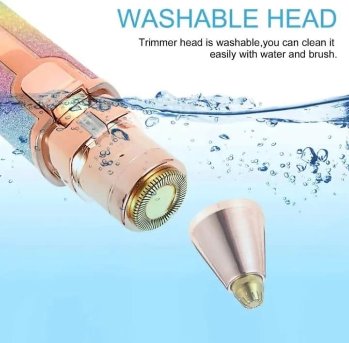 2-in-1 Rechargeable Eyebrow Trimmer & Facial Hair Remover for Women, photo 2