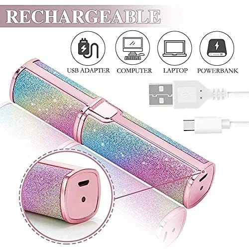 2-in-1 Rechargeable Eyebrow Trimmer & Facial Hair Remover for Women, photo 9
