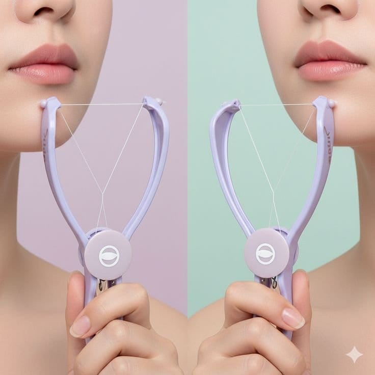 PinkPetals SilkTouch Manual Facial Threading Tool – Eyebrow & Facial Hair Remover, photo 3