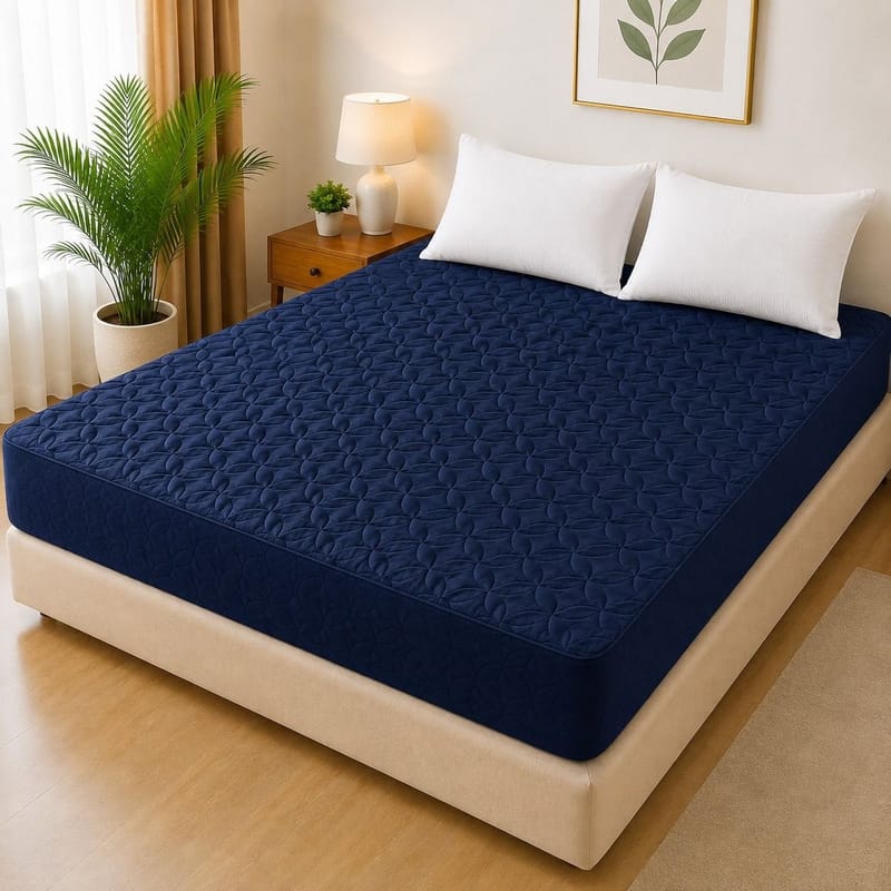 Ultrasonic Quilted Waterproof Mattress Protector – Joint-Free Fitted Cover (King Size), photo 2