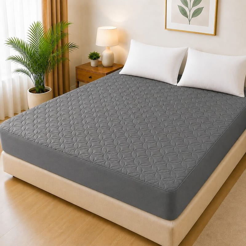 Ultrasonic Quilted Waterproof Mattress Protector – Joint-Free Fitted Cover (King Size), photo 3