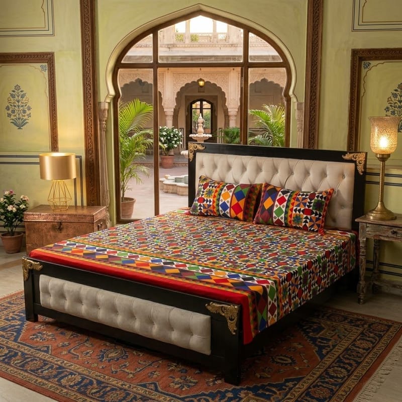 3D Crystal Cotton 3-piece Bedsheet Set AY0010061, photo 2