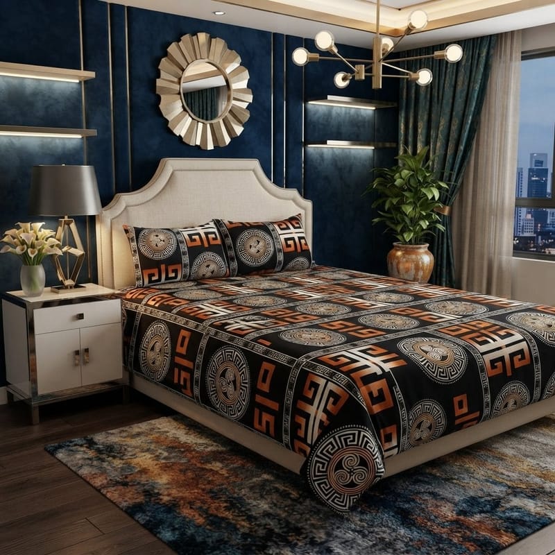 Geometric Pattern Bedsheet Set, photo 2