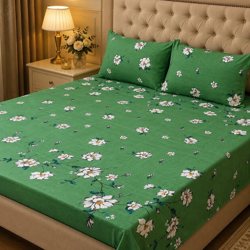 3D Crystal Cotton 3-piece Bedsheet Set AY0010036, photo 2