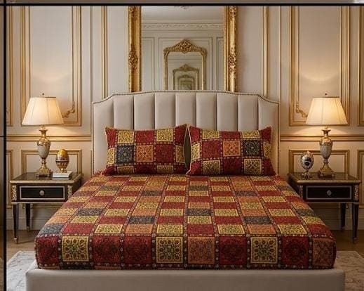 3D Crystal Cotton 3-piece Bedsheet Set AY0010031, photo 2