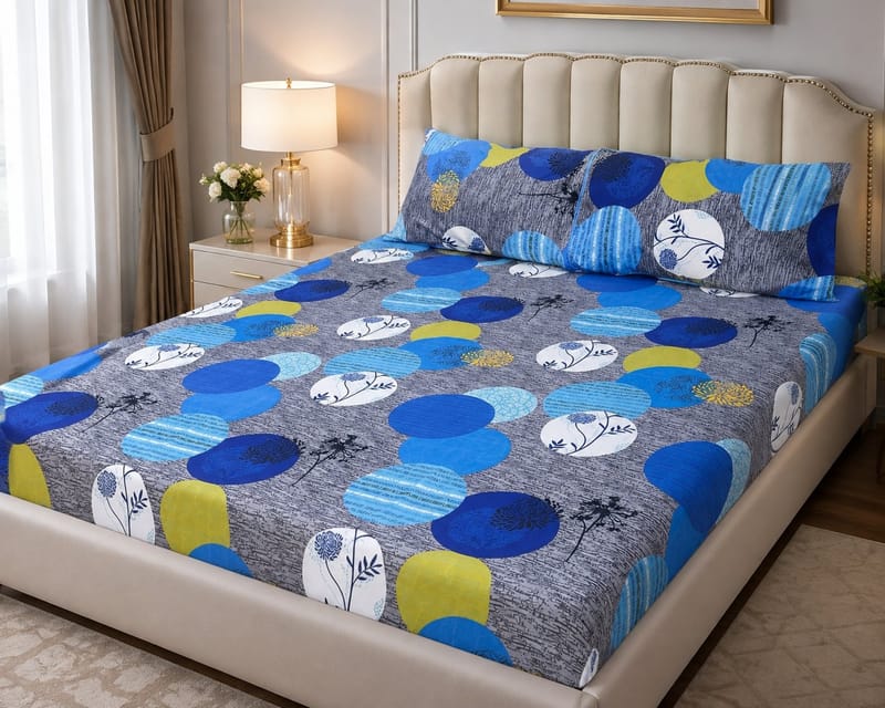 3D Crystal Cotton 3-piece Bedsheet Set AY0010029, photo 2