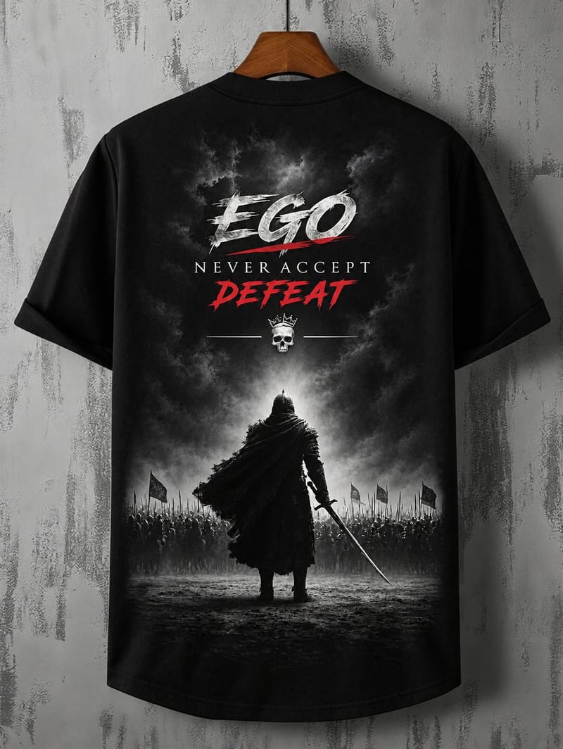Ego Never Accept Defeat T-Shirt