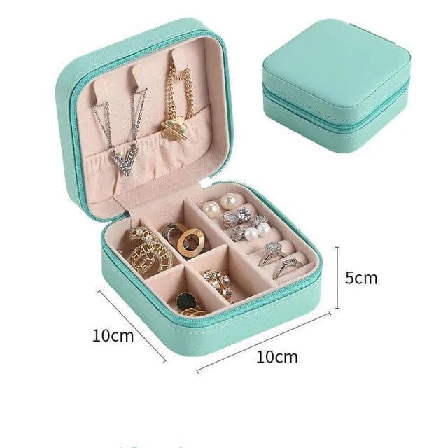 Jewellery Storage Box leather Jewelry Stand Earrings Ring Box Cosmetics Beauty Container Organizer (random color)Made in, photo 2