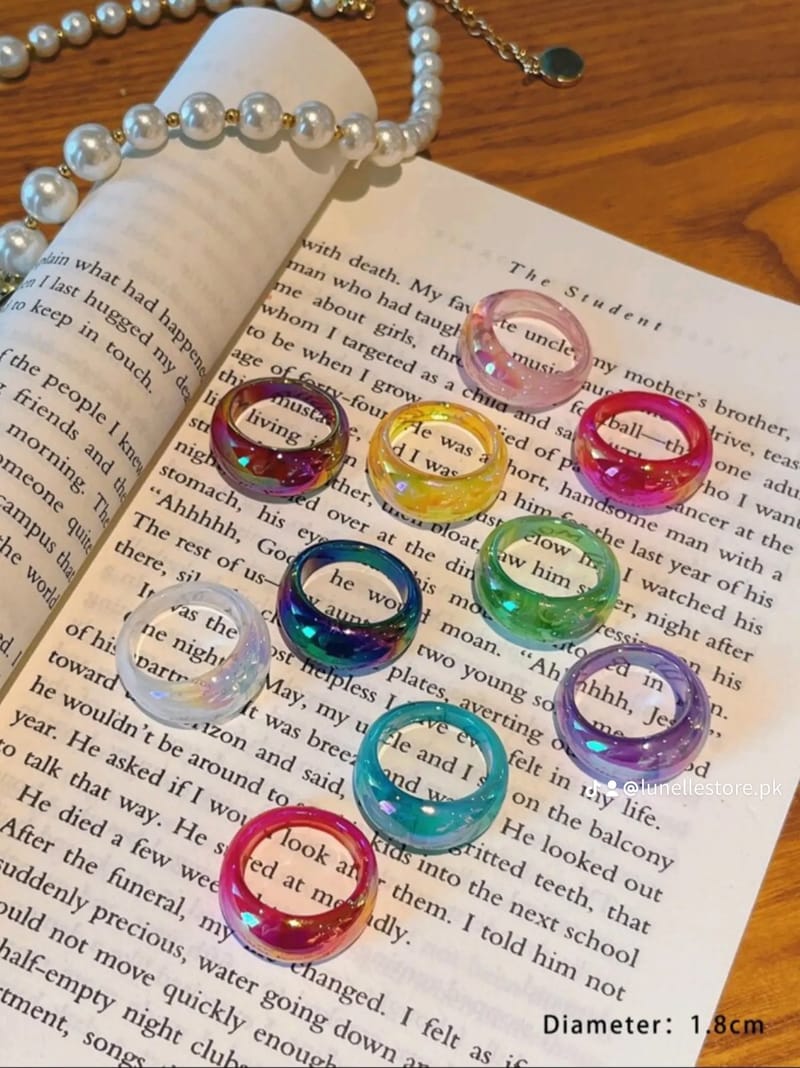 10pcs/set Fashionable Geometric Design Rings, photo 2