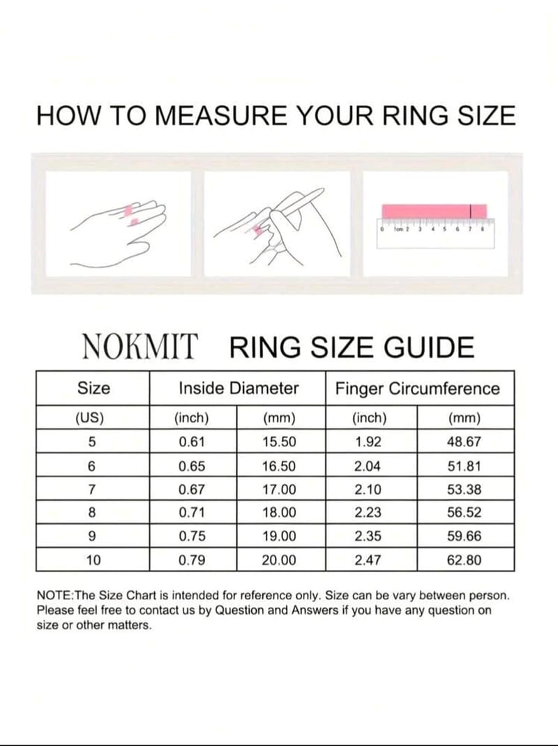 7pcs/Set Wide Asymmetrical Open Rings, photo 6