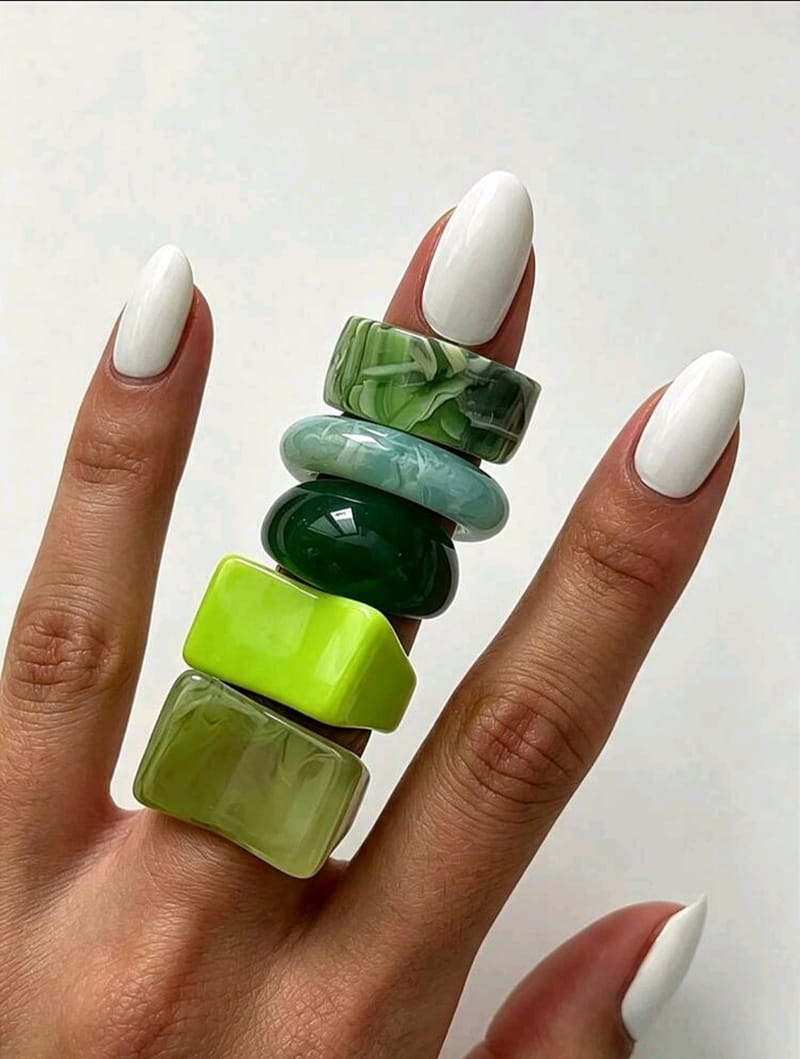 5pcs/Set Green Color Set