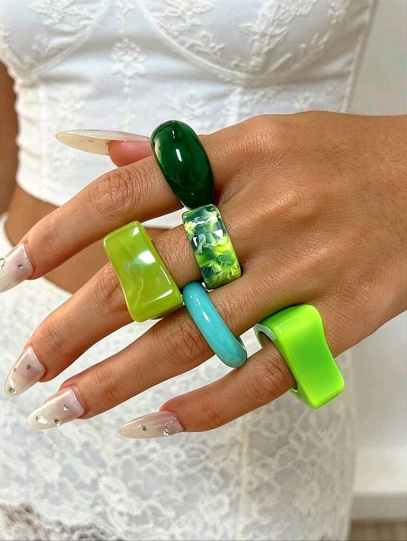 5pcs/Set Green Color Set, photo 2