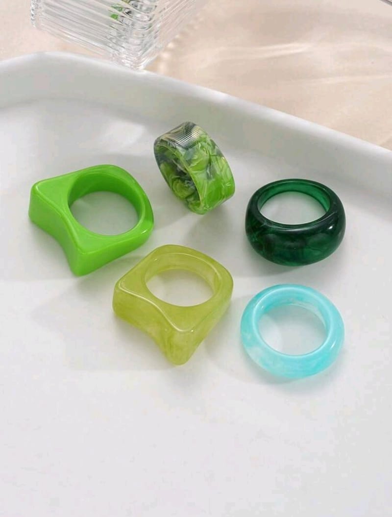 5pcs/Set Green Color Set, photo 4