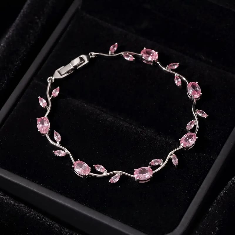 Silver Base Korean Treding Tulip Braclet, photo 3