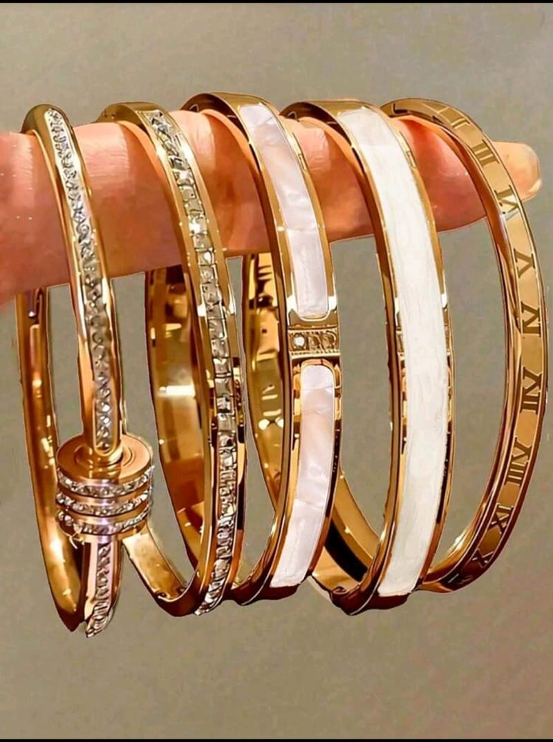5pcs/Set Stainless Steel Bracelet, photo 3
