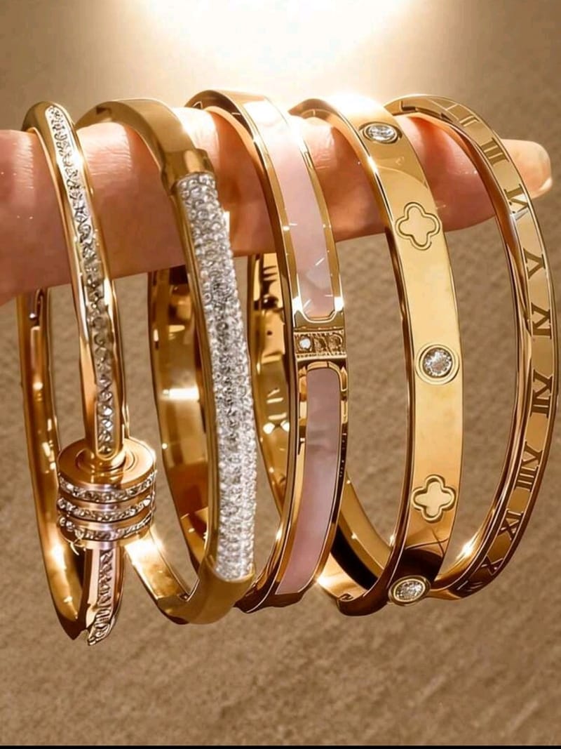 5pcs/Set Stainless Steel Bracelet, photo 4