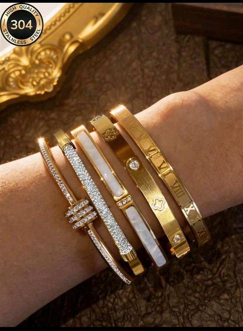 5pcs/Set Stainless Steel Bracelet, photo 5