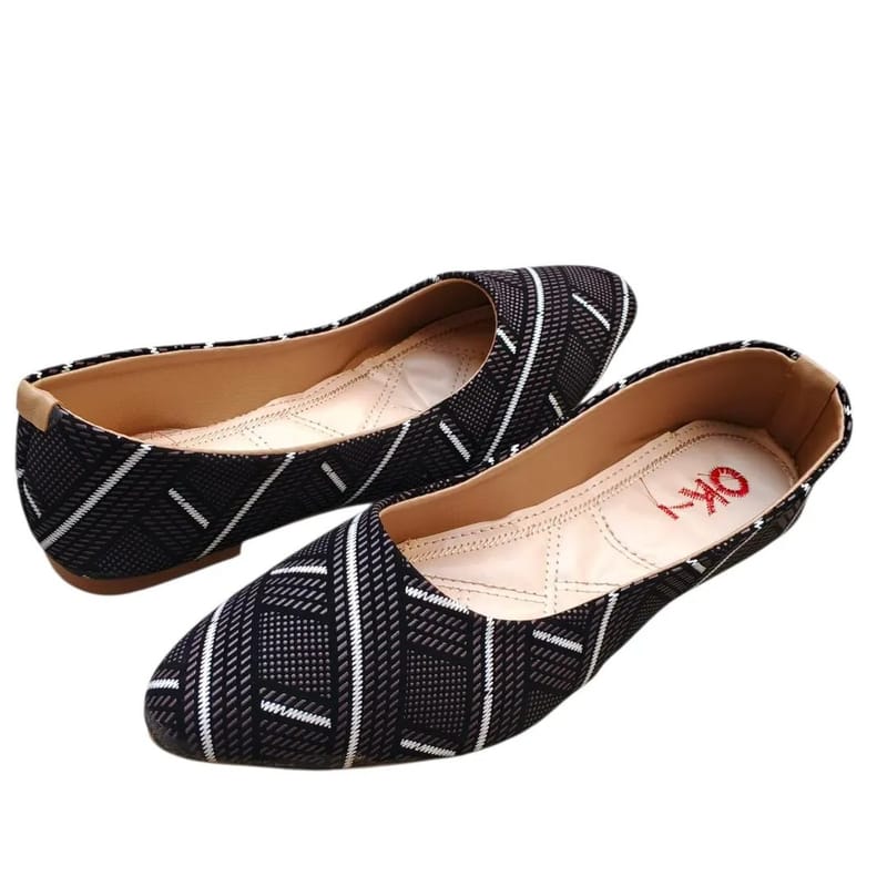 Black women's flat pumps, photo 2