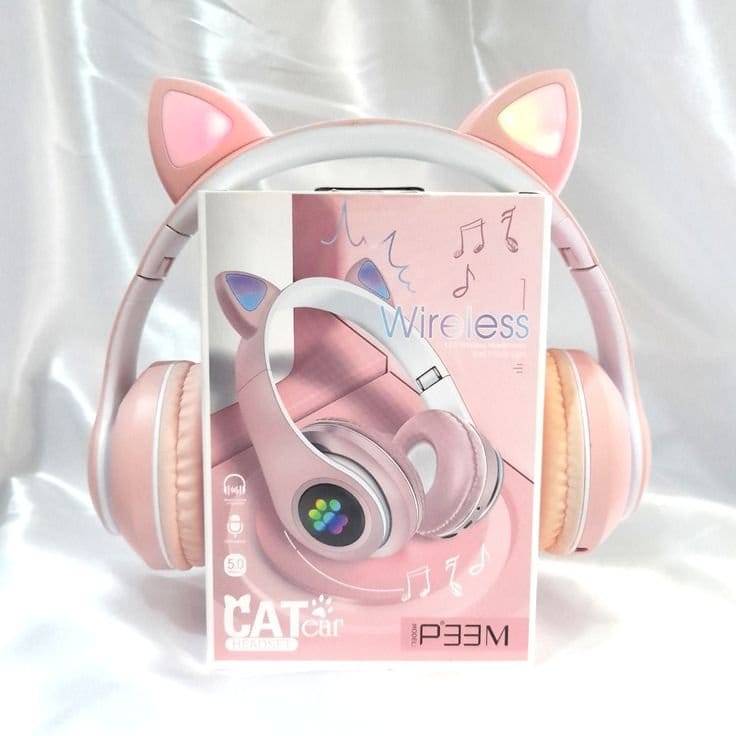 Pink Cat Ear LED Headphones, photo 4