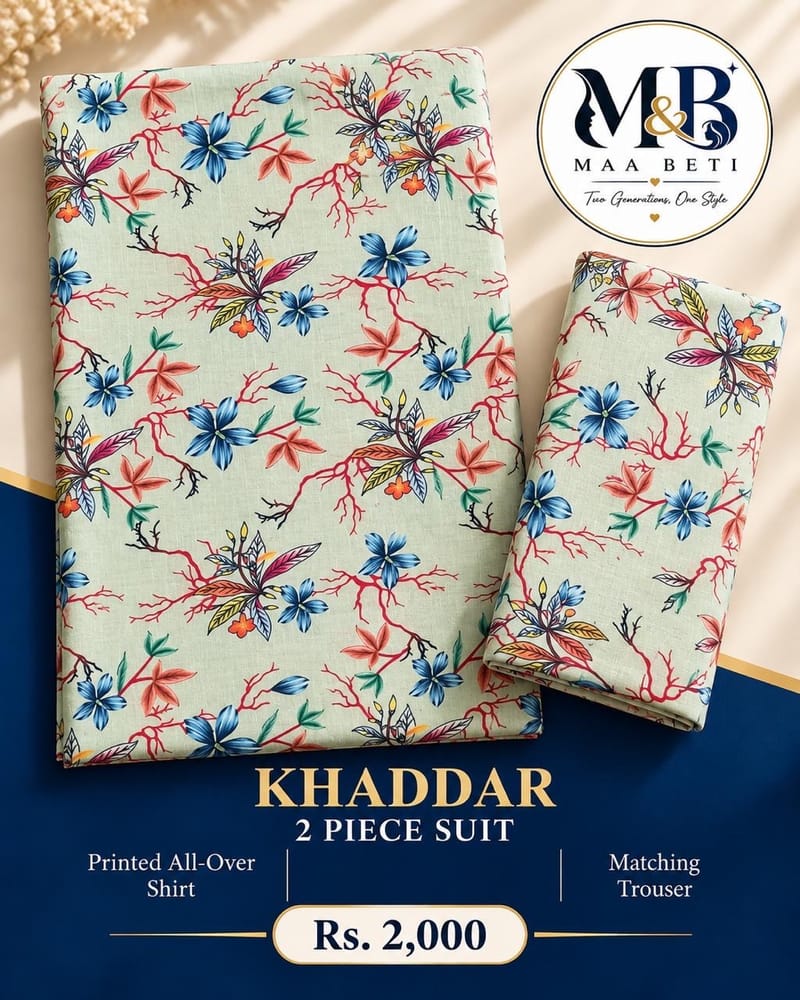 Floral Khaddar Suit