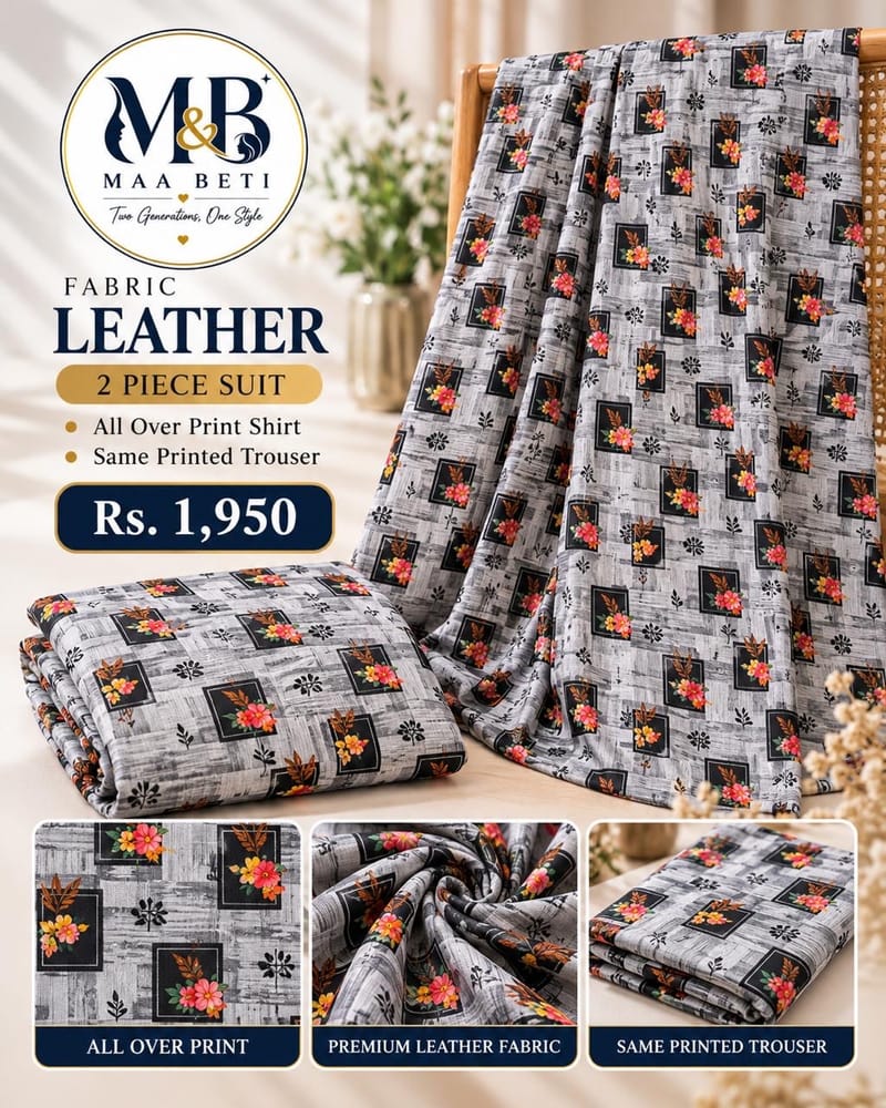 Printed leather