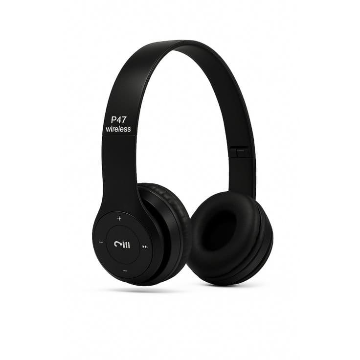 🎧 P47 Wireless Bluetooth Headphones – Black, photo 3
