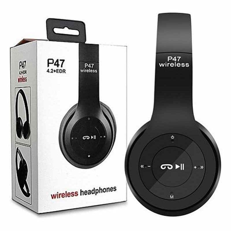 🎧 P47 Wireless Bluetooth Headphones – Black, photo 4